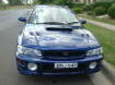 Enlarge Photo - 1998 Subaru WRX Hatchback Blue with 2003 Engine
